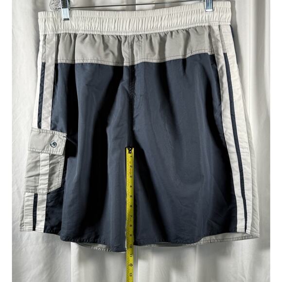 Laguna Sport Swim Shorts Blue White Gray, Beach, Resortware Sz: XL, 87-17 - Picture 9 of 15